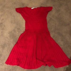 Red Anthropologie Sparrow Sweater Dress sz M